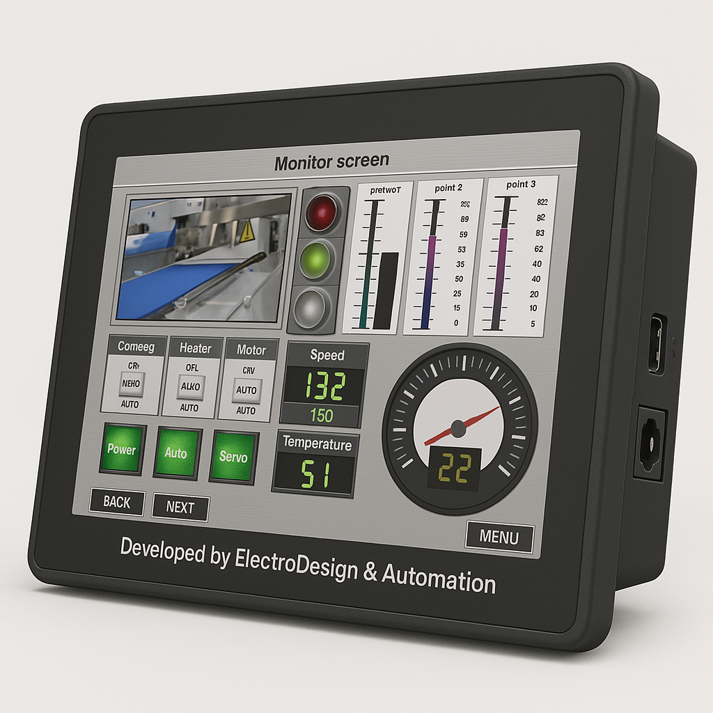 HMI control panel