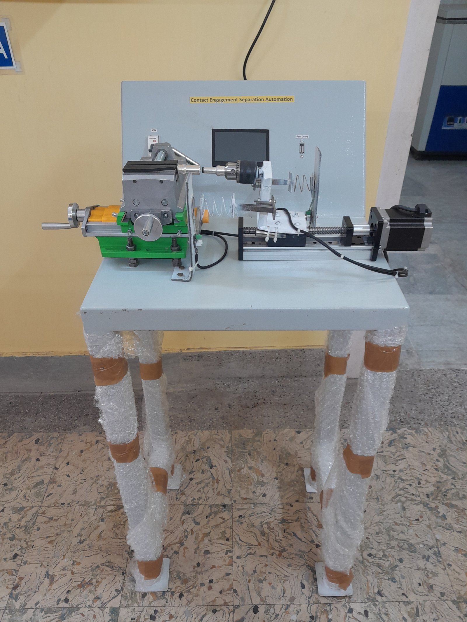 Contact pin engagement and separation force measurement system